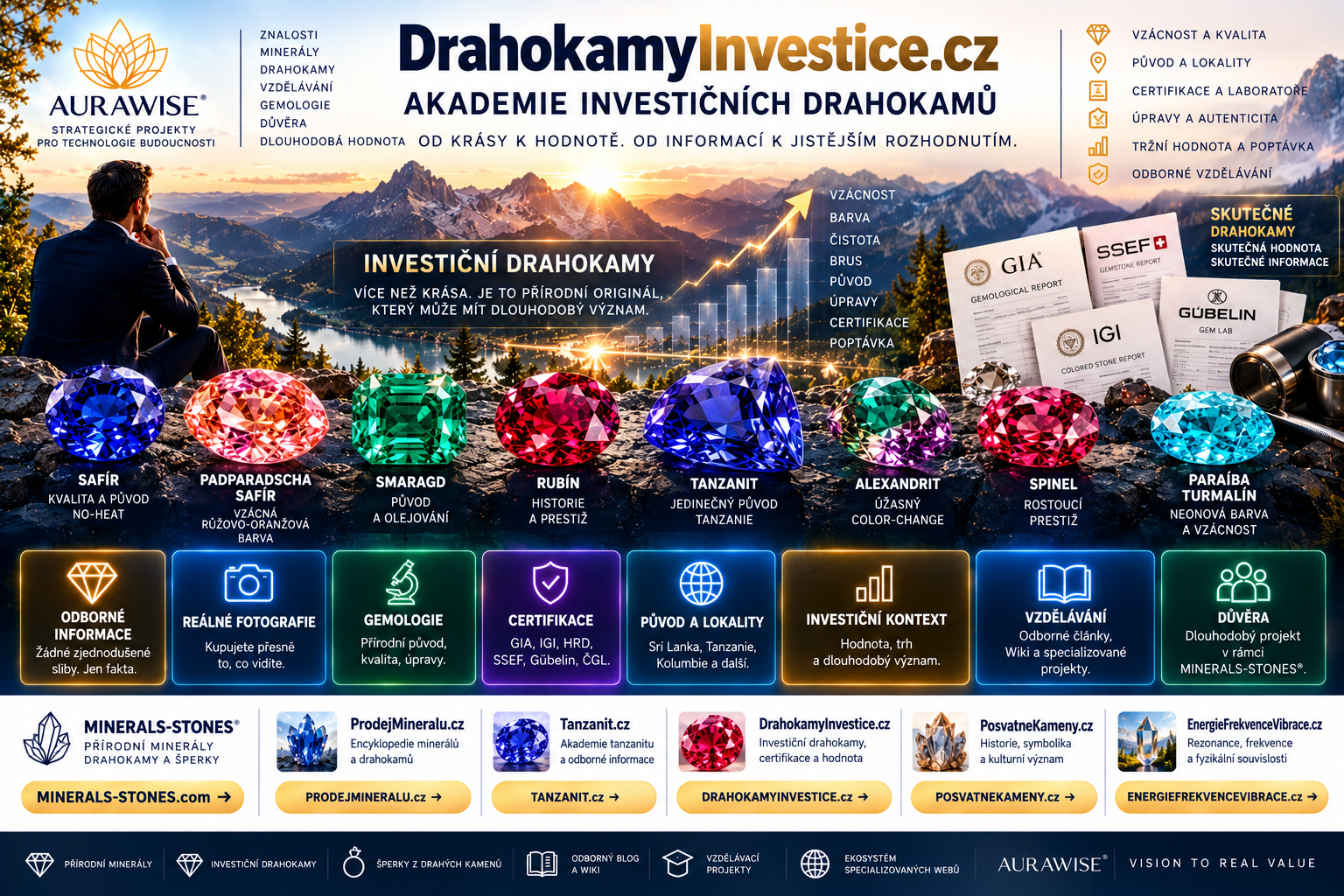 DrahokamyInvestice.cz: akademie investičních drahokamů | AURAWISE
